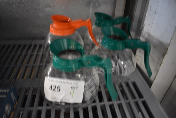 4 Coffee Pots. 8x6x6.5. 4 Times Your Bid! - Image 4 of 4