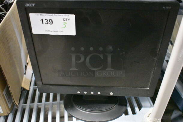 3 15" Acer Model AL1515b Monitors. 3x Your Bid - Image 1 of 5