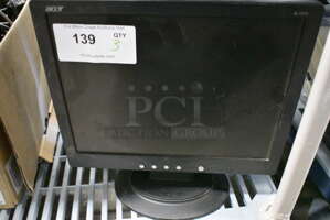 3 15" Acer Model AL1515b Monitors. 3x Your Bid