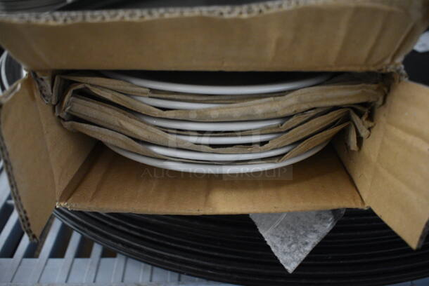 24 BRAND NEW IN BOX! White Ceramic Pasta Plates. 7x7x1. 24 Times Your Bid! - Image 3 of 5