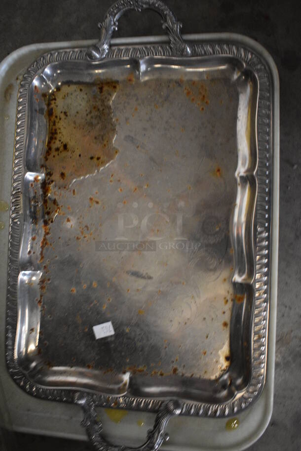 ALL ONE MONEY! Lot of Poly Tray and Metal Tray! - Image 2 of 3