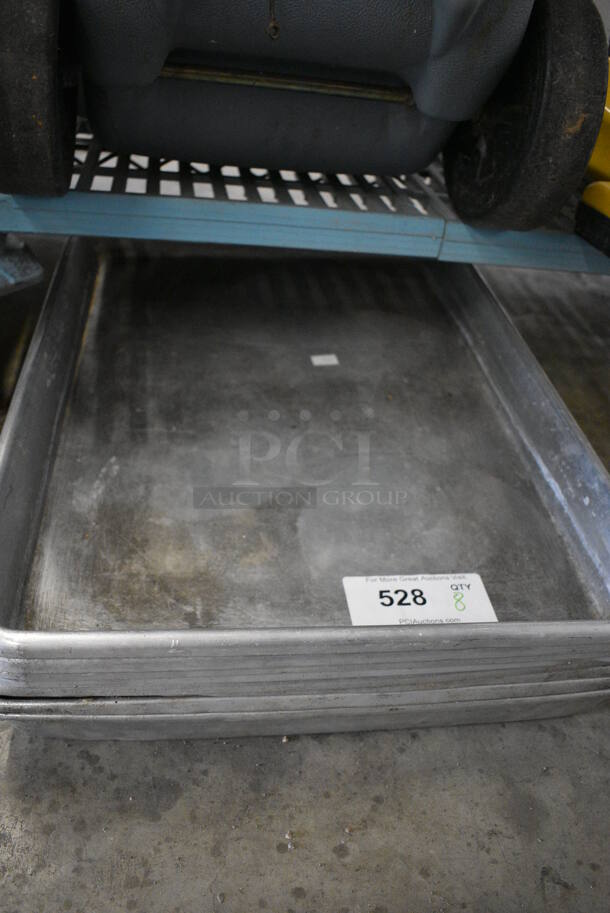 8 Metal Pans. 18x26x2. 8 Times Your Bid! - Image 1 of 5