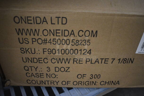 30 BRAND NEW IN BOX! White Ceramic Plates. 7x7x1. 30 Times Your Bid! - Image 4 of 4