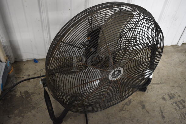 TPI Black Metal Commercial Fan. 22x8x22