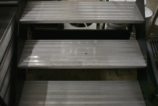 ALL ONE MONEY! Lot of Disassembled Wenger Metal Dance Floor Stage w/ Steps! Size of The Stage Floor Is 8'x24' - Image 3 of 11
