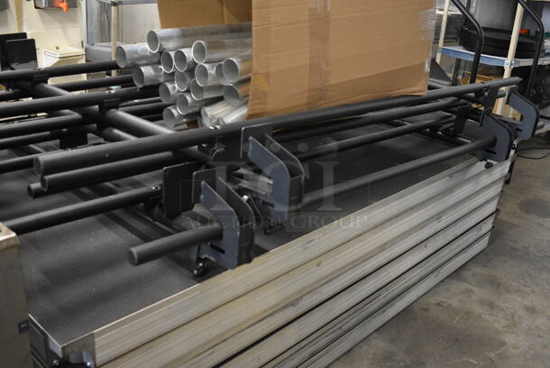 ALL ONE MONEY! Lot of Disassembled Wenger Metal Dance Floor Stage w/ Steps! Size of The Stage Floor Is 8'x24' - Image 6 of 11