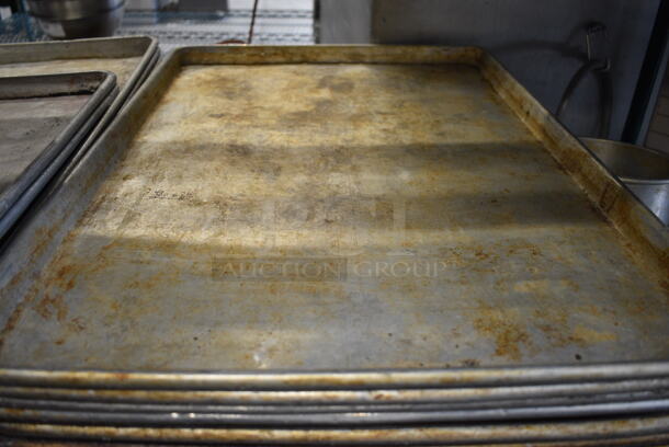 10 Metal Full Size Baking Pans. 18x26x1. 10 Times Your Bid! - Image 3 of 4