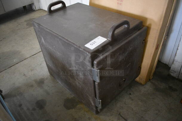 NICE! Cambro Brown Poly Portable Food Case. 17x24x23 - Image 2 of 5