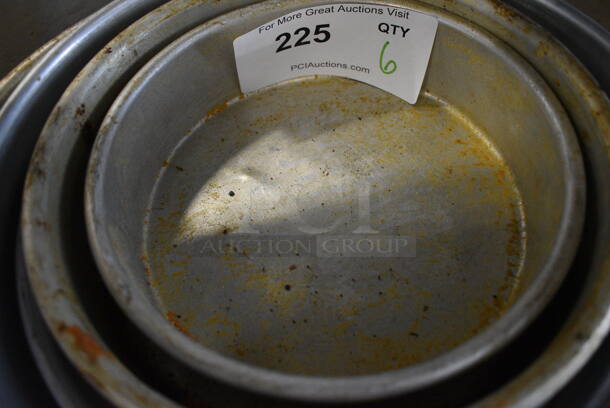 6 Various Metal Round Nesting Baking Pans. Includes 18.5x18.5x3. 6 Times Your Bid! - Image 3 of 5