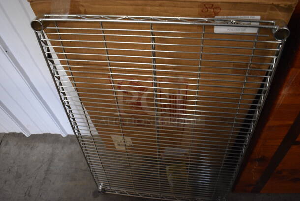 BRAND NEW IN BOX! Chrome Finish Metro Style Shelf. 36x24x1.5 - Image 1 of 1
