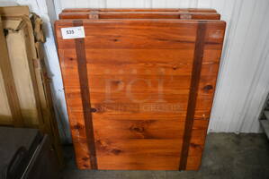 3 Wood Pattern Tabletops. 30x36x2. 3 Times Your Bid!