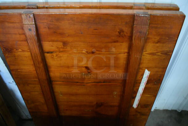 3 Wood Pattern Tabletops. 30x36x2. 3 Times Your Bid! - Image 4 of 5