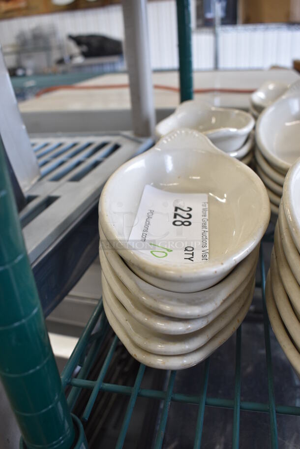 10 White Ceramic Single Serving Casserole Dishes. 8x4x1.5. 10 Times Your Bid!