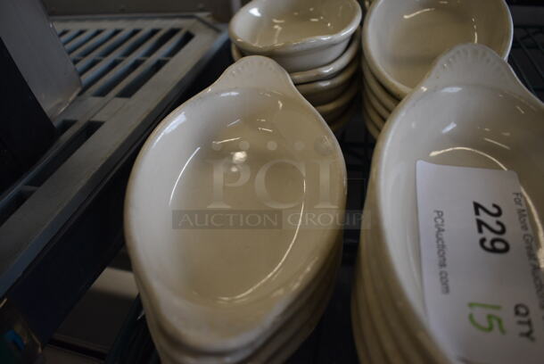 10 White Ceramic Single Serving Casserole Dishes. 8x4x1.5. 10 Times Your Bid! - Image 3 of 5