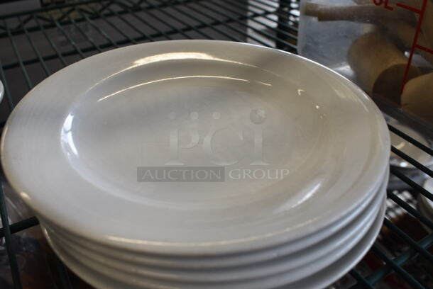 6 White Ceramic Plates. 7x7x1. 6 Times Your Bid! - Image 2 of 4