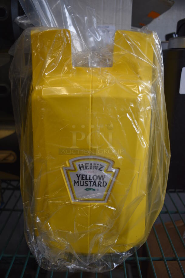 BRAND NEW! Yellow Poly Mustard Dispenser. 6x10x12 - Image 1 of 5