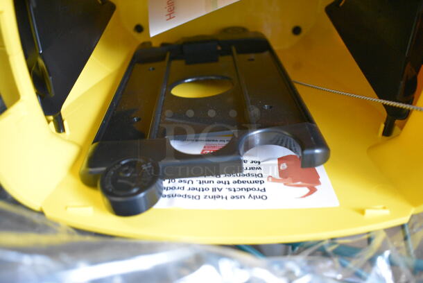 BRAND NEW! Yellow Poly Mustard Dispenser. 6x10x12 - Image 3 of 5