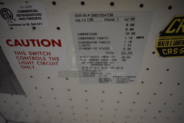 Metal Commercial Floor Style Open Grab N Go Merchandiser w/ Metal Shelves. 120 Volts, 1 Phase. 47x30.5x82. Cannot Test Due To Plug Style - Image 7 of 8