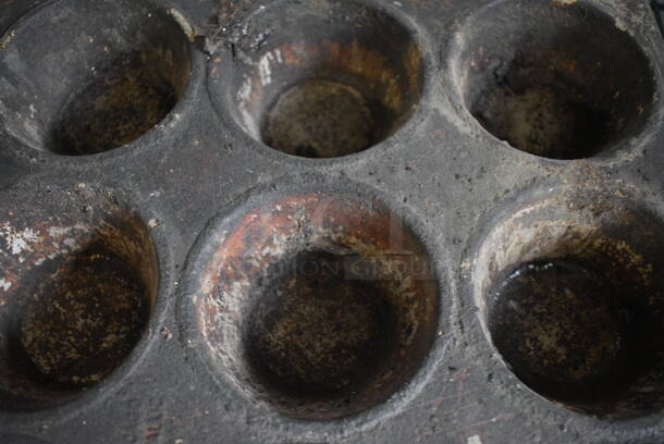 3 Metal 12 Cup Muffin Pans. 18x13.5x2. 3 Times Your Bid! - Image 4 of 4