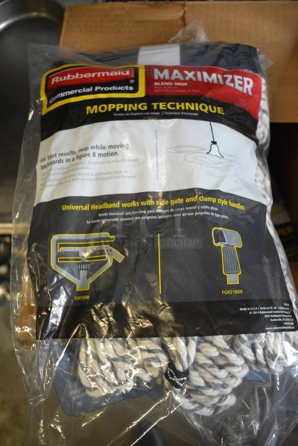 6 BRAND NEW! Rubbermaid Mop Heads. 6 Times Your Bid! - Image 1 of 4