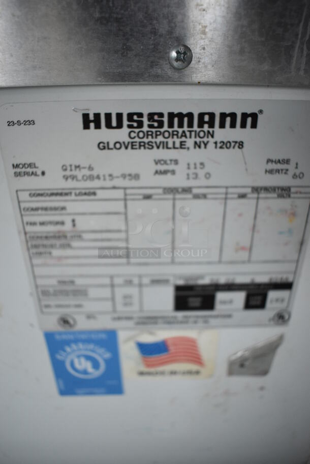 NICE! Hussmann Model GIM-6 Metal Commercial Floor Style Merchandiser. 115 Volts, 1 Phase. 72.5x40.5x49.5. Cannot Test Due To Plug Style - Image 6 of 8