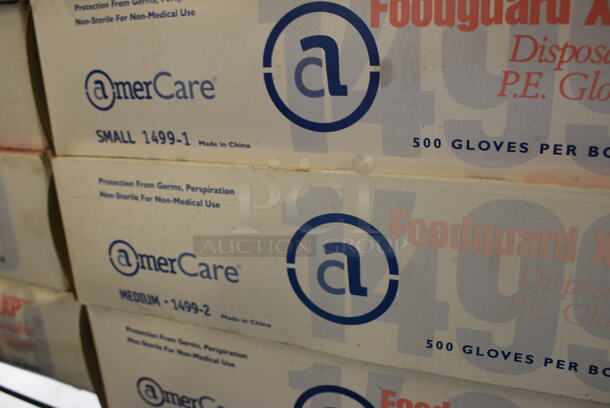 8 Boxes of AmerCare Gloves; 1 Small, 2 Medium, 3 Large 8 Times Your Bid! - Image 2 of 4