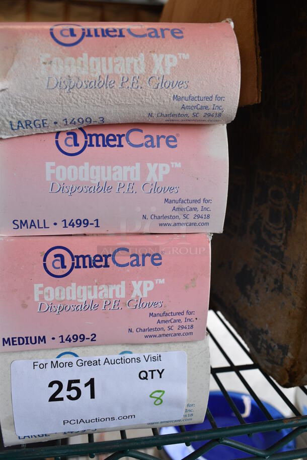 8 Boxes of AmerCare Gloves; 1 Small, 2 Medium, 3 Large 8 Times Your Bid! - Image 4 of 4