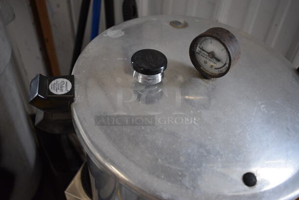 Metal Stock Pot w/ Lid for Pressure Cooking. 13x13x13 - Image 2 of 5