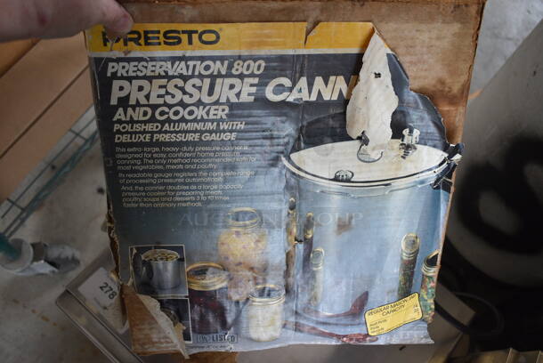 Metal Stock Pot w/ Lid for Pressure Cooking. 13x13x13 - Image 3 of 5