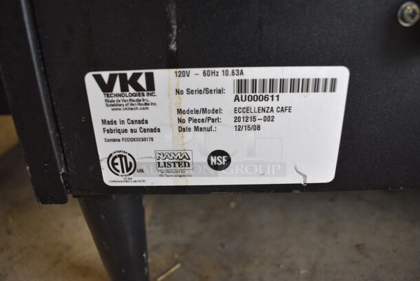 WOW! 2008 VKI Model ECCELLENZA CAFE Metal Commercial Countertop Coffee Machine w/ VKI Coin Bill Acceptor. 120 Volts, 1 Phase. 30x25x40 - Image 6 of 10