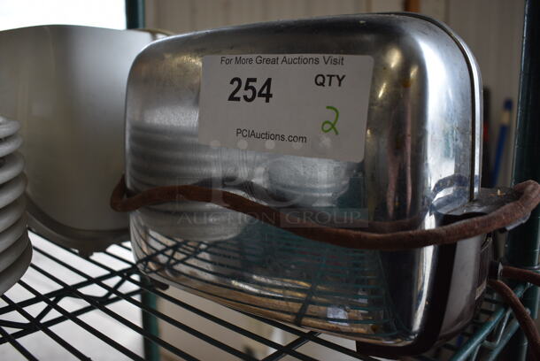 2 Countertop 2 Slot Toasters; White and Chrome Finish. Includes 5x9x7. 2 Times Your Bid! - Image 2 of 8