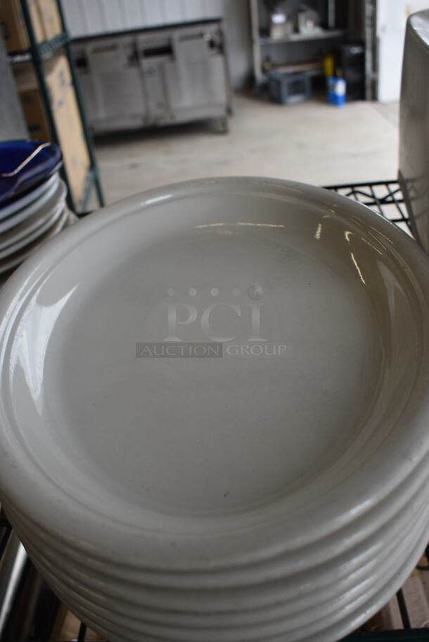 8 White Ceramic Plates. 14x10.5x1.5. 8 Times Your Bid! - Image 2 of 4