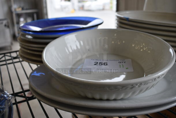 ALL ONE MONEY! Lot of 11 Various Ceramic Dishes! Includes 10x10x1 - Image 1 of 5
