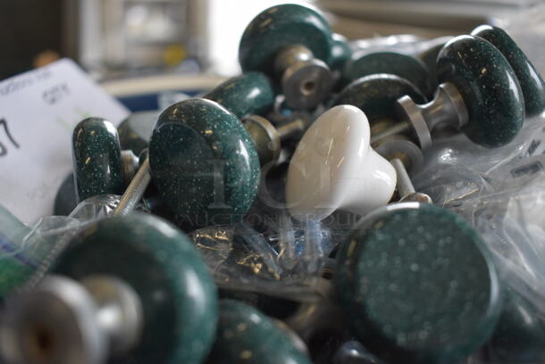 ALL ONE MONEY! Lot of Various Knobs in Dish! - Image 3 of 4