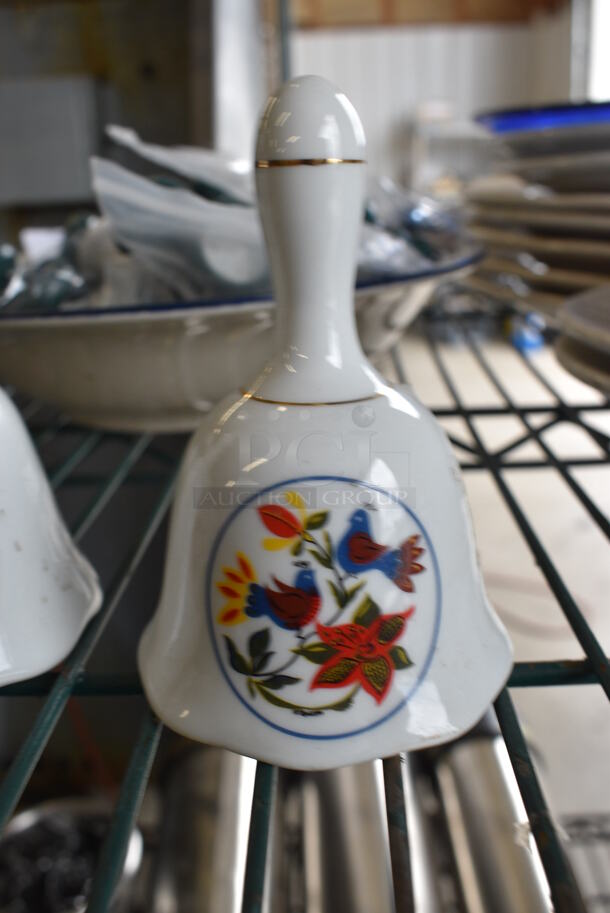 3 White Ceramic Bells. 2.5x2.5x4. 3 Times Your Bid! - Image 2 of 3