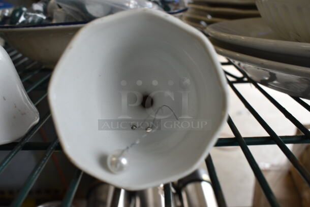 3 White Ceramic Bells. 2.5x2.5x4. 3 Times Your Bid! - Image 3 of 3