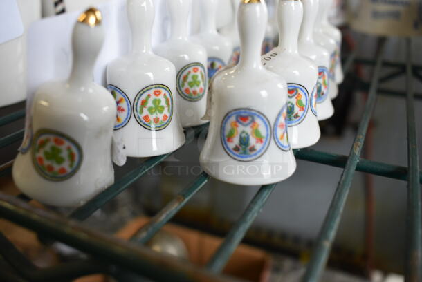 12 White Ceramic Bells. 1x1x2. 12 Times Your Bid! - Image 2 of 4
