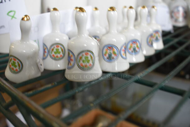 12 White Ceramic Bells. 1x1x2. 12 Times Your Bid! - Image 3 of 4