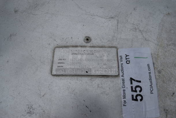 Loren Cook Model 180V7B Metal Commercial Rooftop Mushroom. 208 Volts, 3 Phase. 38x38x38 - Image 4 of 9