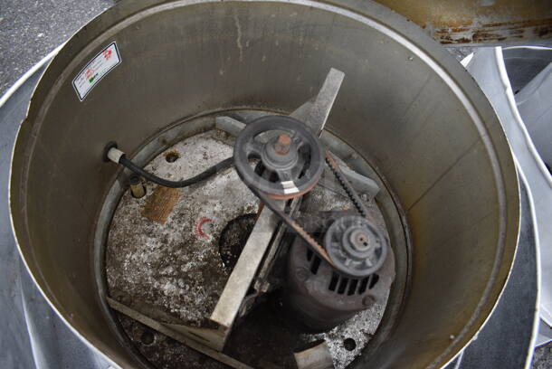 Loren Cook Model 180V7B Metal Commercial Rooftop Mushroom. 208 Volts, 3 Phase. 38x38x38 - Image 5 of 9