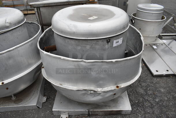 Metal Commercial Rooftop Mushroom. 230/460 Volts, 3 Phase. 38x38x38