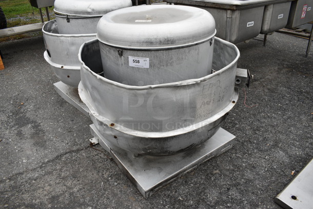 Metal Commercial Rooftop Mushroom. 230/460 Volts, 3 Phase. 38x38x38 - Image 3 of 6