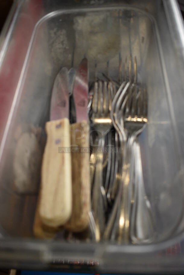 ALL ONE MONEY! Lot of Various Silverware in Poly Drop In Bin! - Image 2 of 4