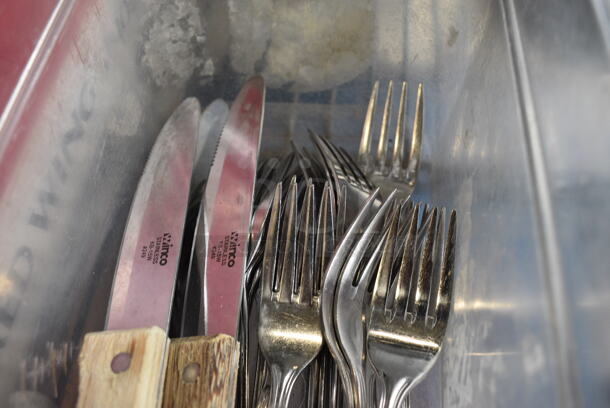 ALL ONE MONEY! Lot of Various Silverware in Poly Drop In Bin! - Image 3 of 4
