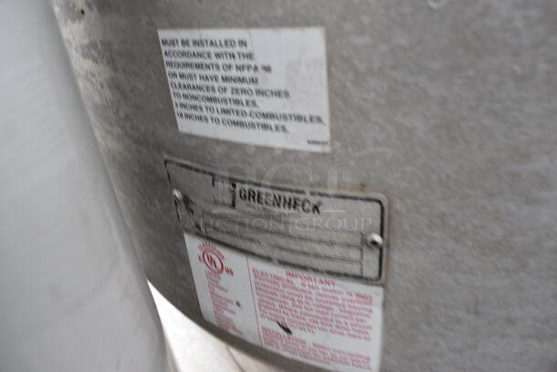 Greenheck Metal Commercial Rooftop Mushroom Exhaust Fan. 24x27x26 - Image 4 of 9