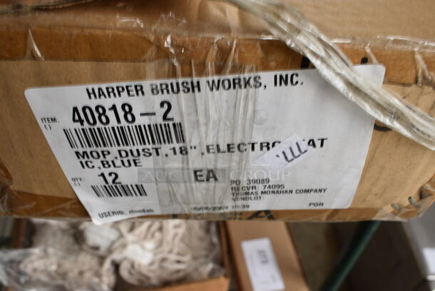 12 BRAND NEW IN BOX! Mop Heads and Metal Pieces. 5x18. 12 Times Your Bid! - Image 6 of 6