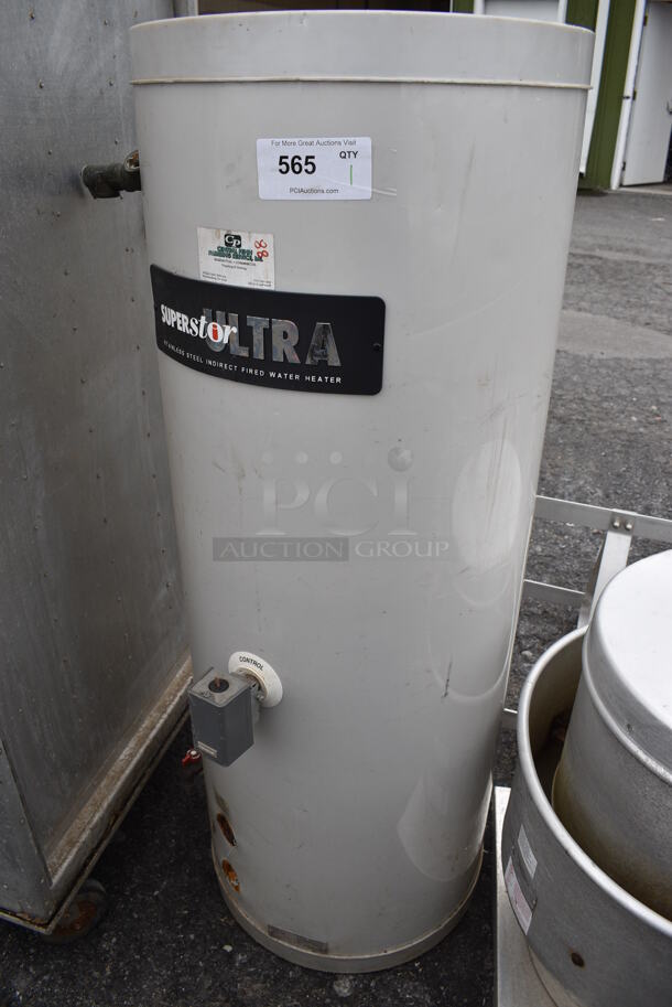 2006 Superstor Model SSU-45 Ultra Stainless Steel Indirect Fired Water Heater. 19x23x52 - Image 1 of 6