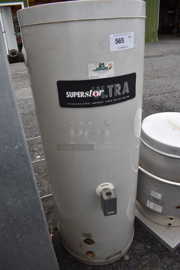 2006 Superstor Model SSU-45 Ultra Stainless Steel Indirect Fired Water Heater. 19x23x52 - Image 2 of 6