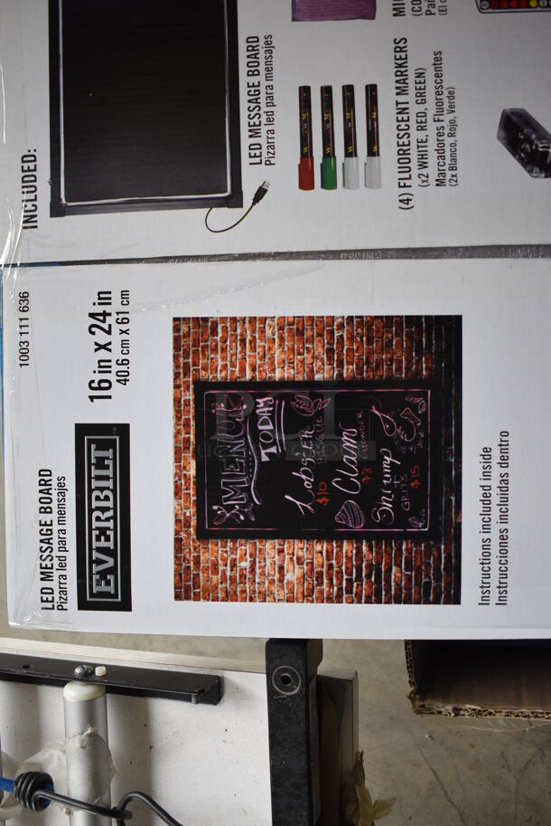 3 BRAND NEW IN BOX! Everbilt LED Light Up Menu / Message Boards. 16x24. 3 Times Your Bid! - Image 3 of 5