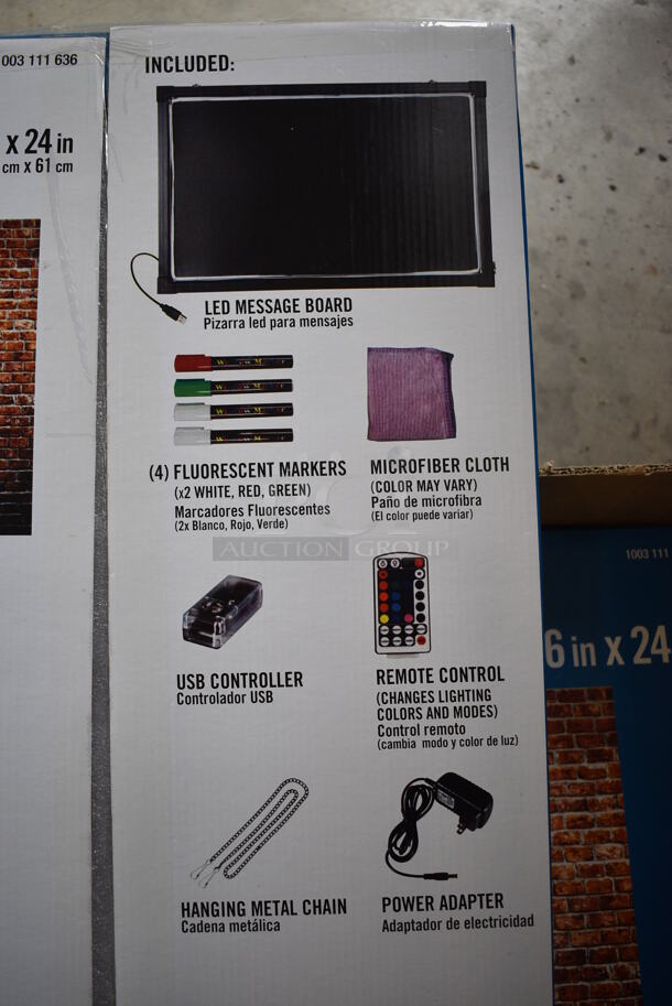3 BRAND NEW IN BOX! Everbilt LED Light Up Menu / Message Boards. 16x24. 3 Times Your Bid! - Image 4 of 5